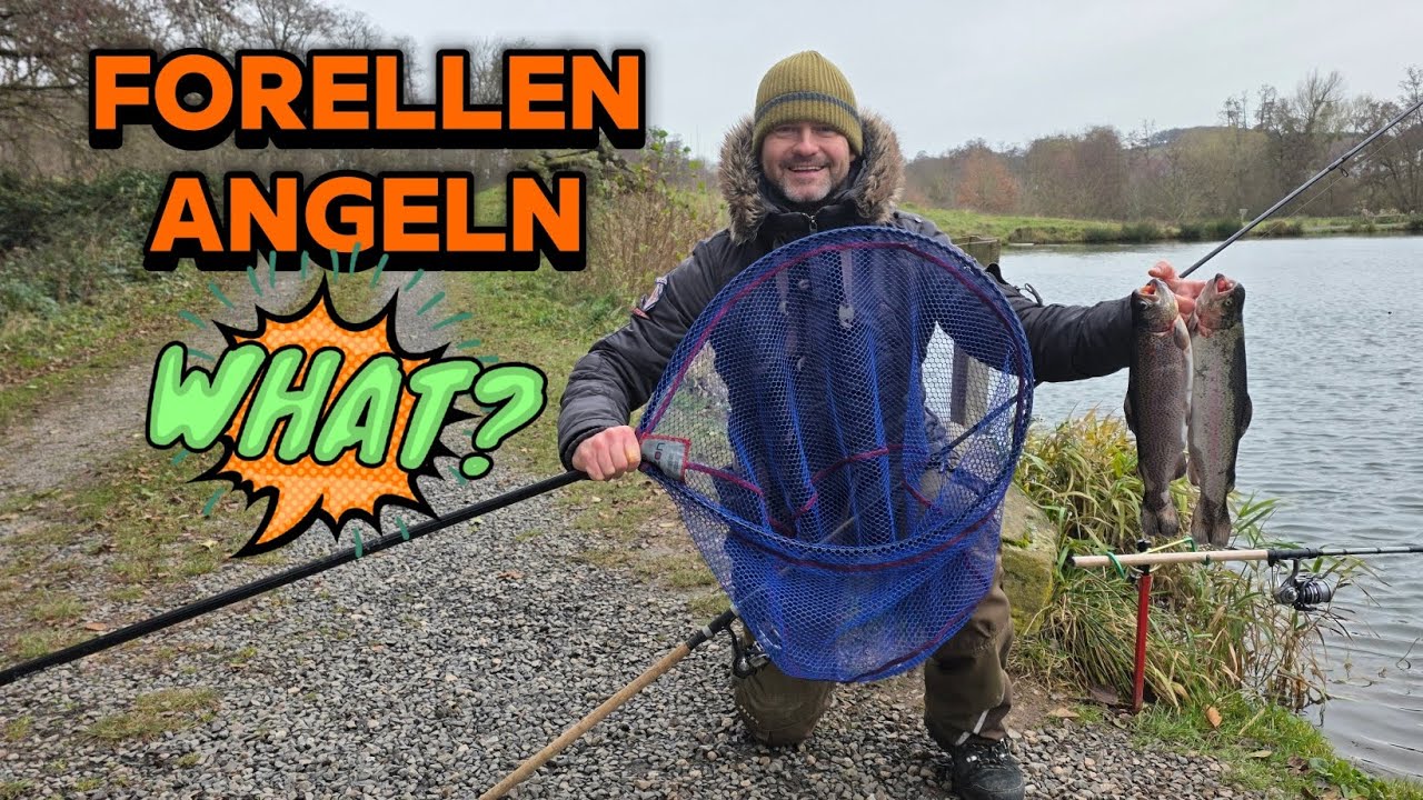 Forellenangeln-kurz und knackig im Angelpark  Caster!#forellen #troutfishing #lachsforelle 