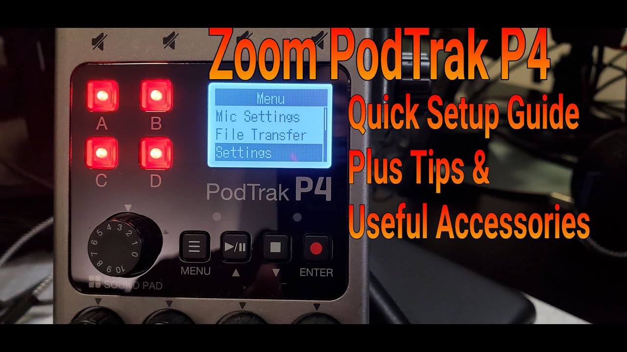 Zoom PodTrak P4 - Quick Setup Guide Plus Tips & Tricks & Useful Accessories To Get [LONG VIDEO]