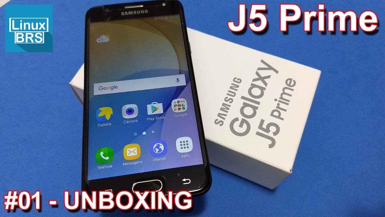 SAMSUNG GALAXY J5 PRIME - TIRANDO DA CAIXA - UNBOXING