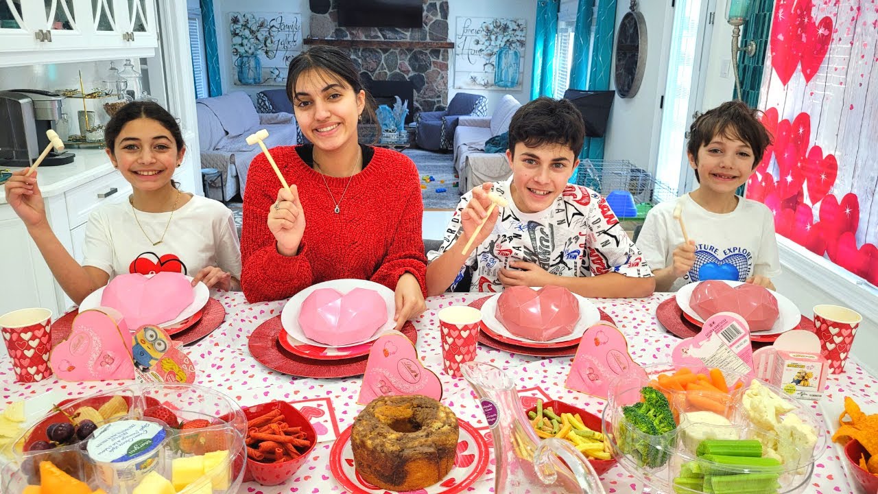 Happy Valentines day family Vlog with Heidi and Zidane