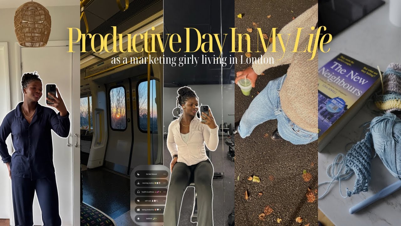 Weekly Vlog: *productive* day in my life, morning workout, healthy habits & crocheting 