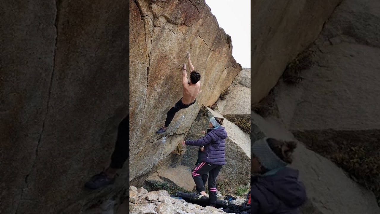 Dharmakarma 7a - Boulder Zarzalejo - Sector Cantera