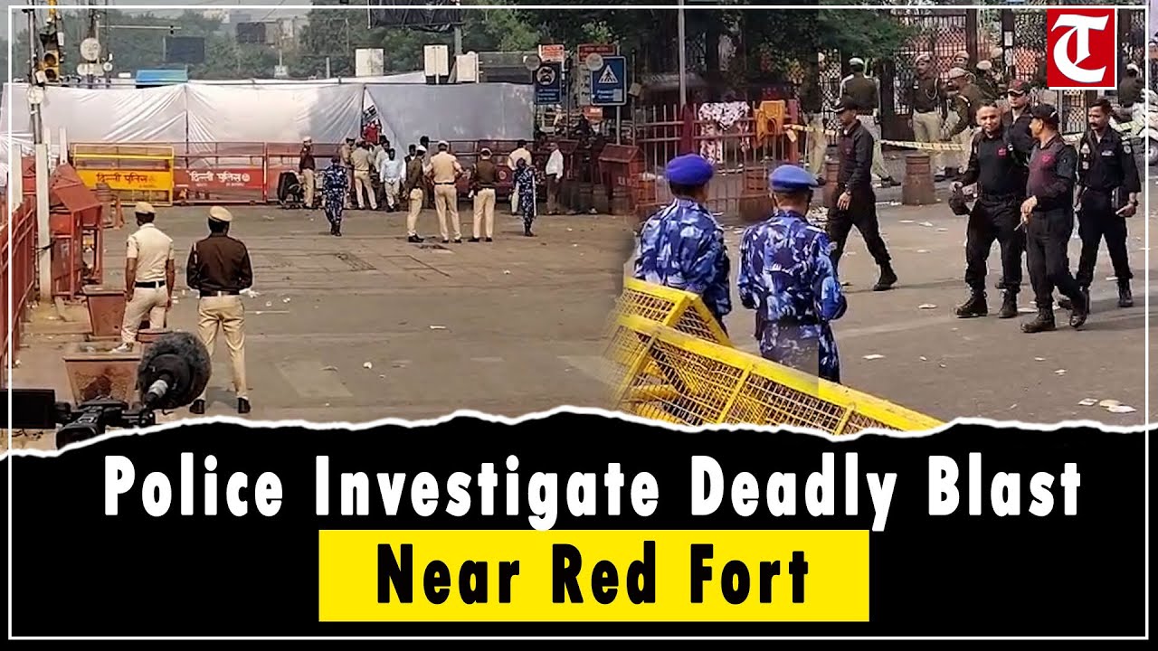 Delhi Blast Near Red Fort: Police & Forensic Teams Investigate After Deadly Explosion