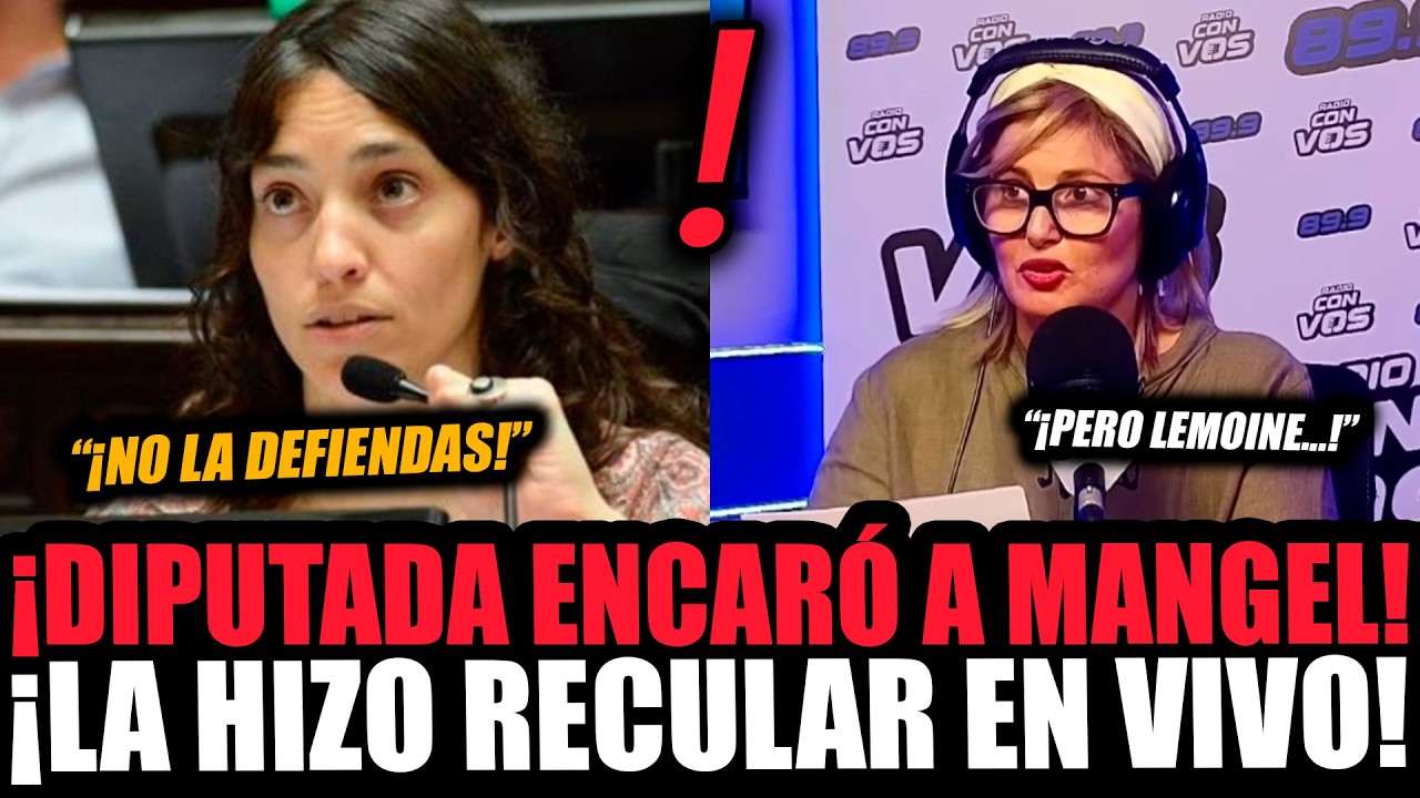 ¡DIPUTADA ENCARÓ A MANGEL Y LA HIZO RECULAR POR DEFENDER A LEMOINE!