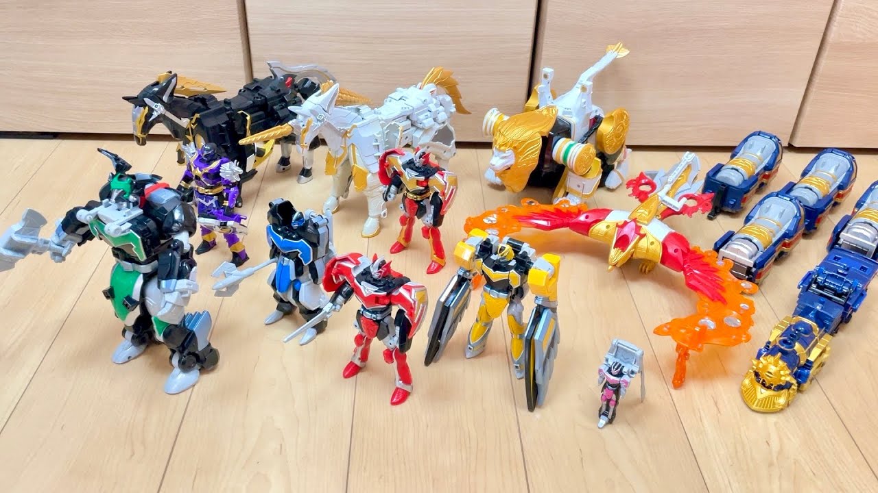 【PowerRangers Mystic Force All Megazord】適度に複雑⁉️マジレンジャーの全DXロボで遊んでみた