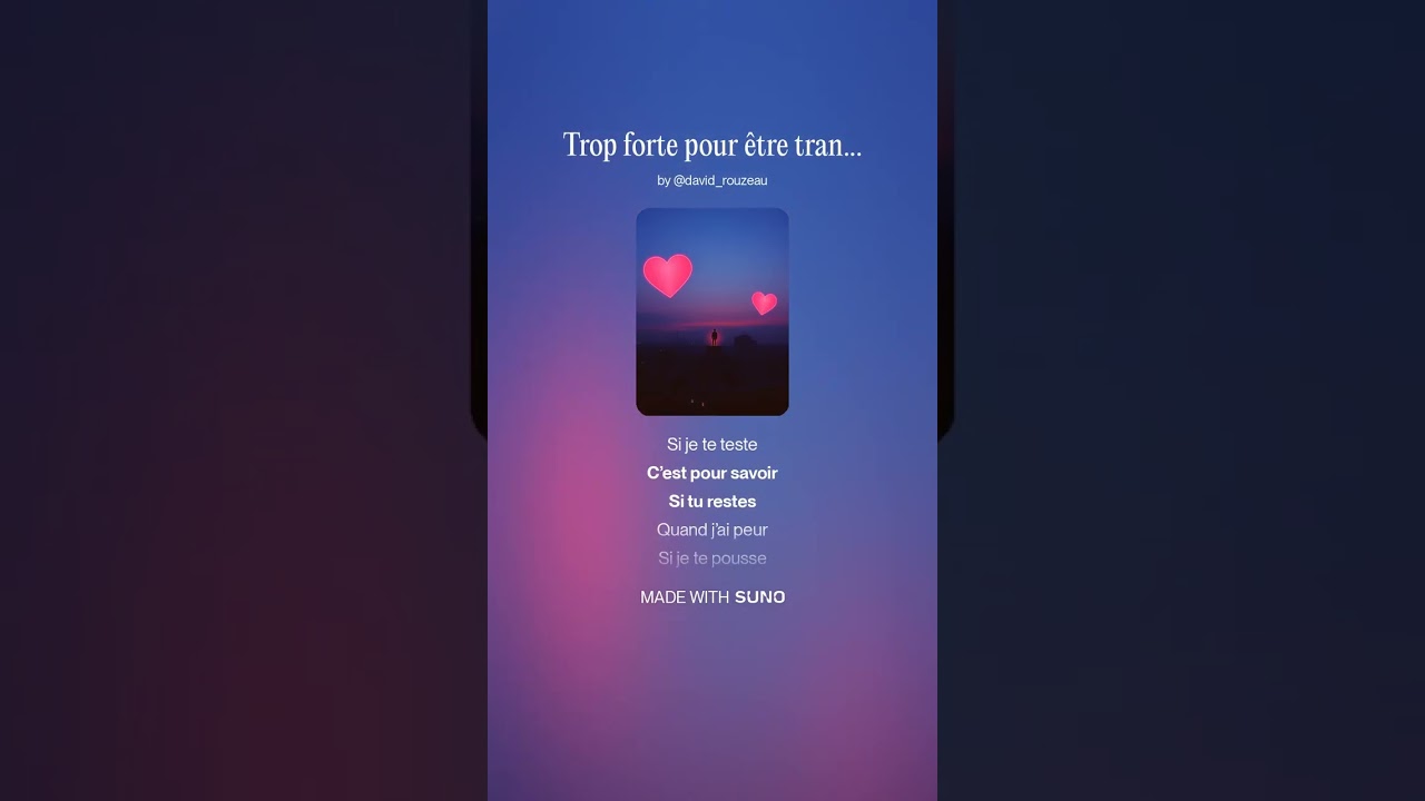 Trop forte pour être tranquille