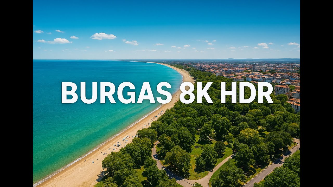 Burgas 8K HDR Drone Video  Aerial View of Bulgaria&rsquo;s Beautiful Coastal City