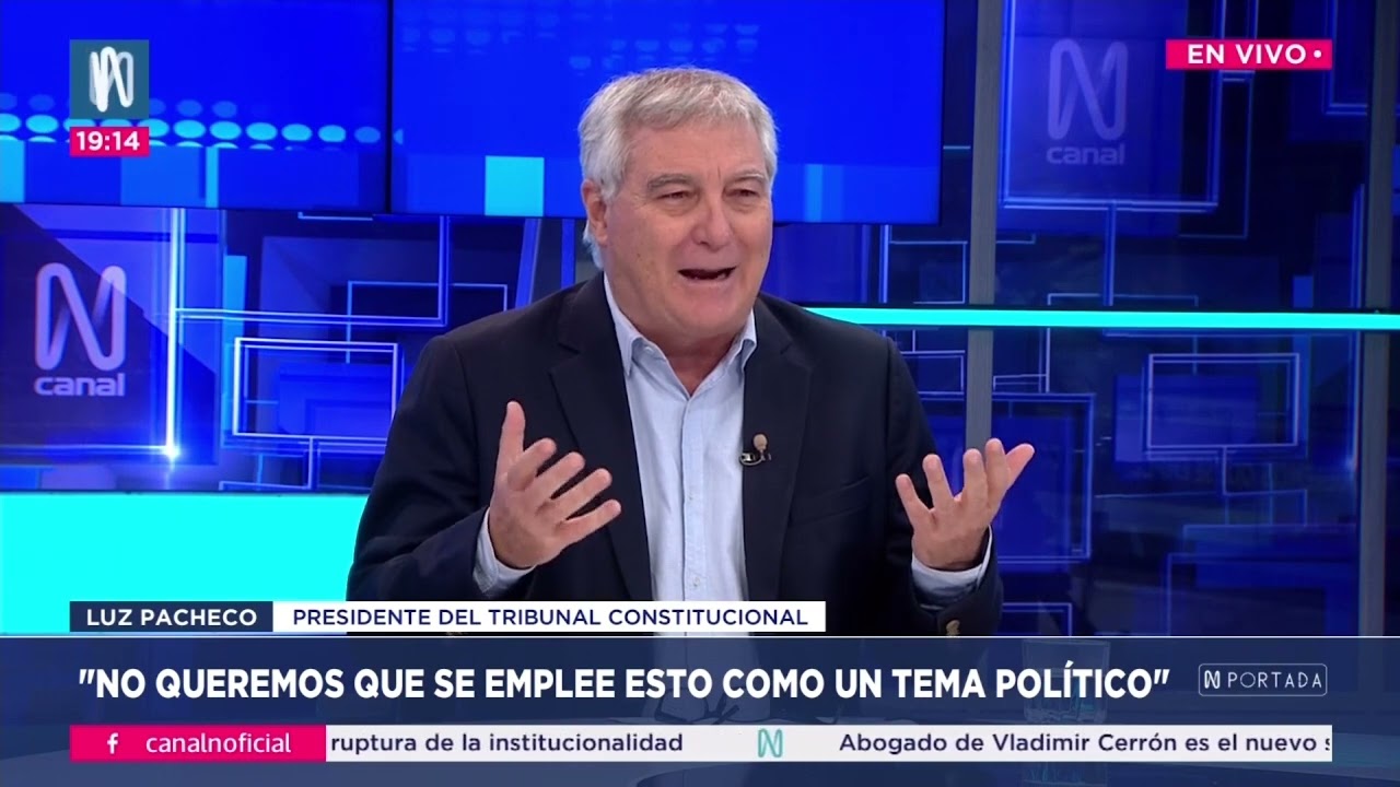Entrevista a la Presidenta del TC Luz Pacheco Zerga en N Portada de Canal N 20-02-2026