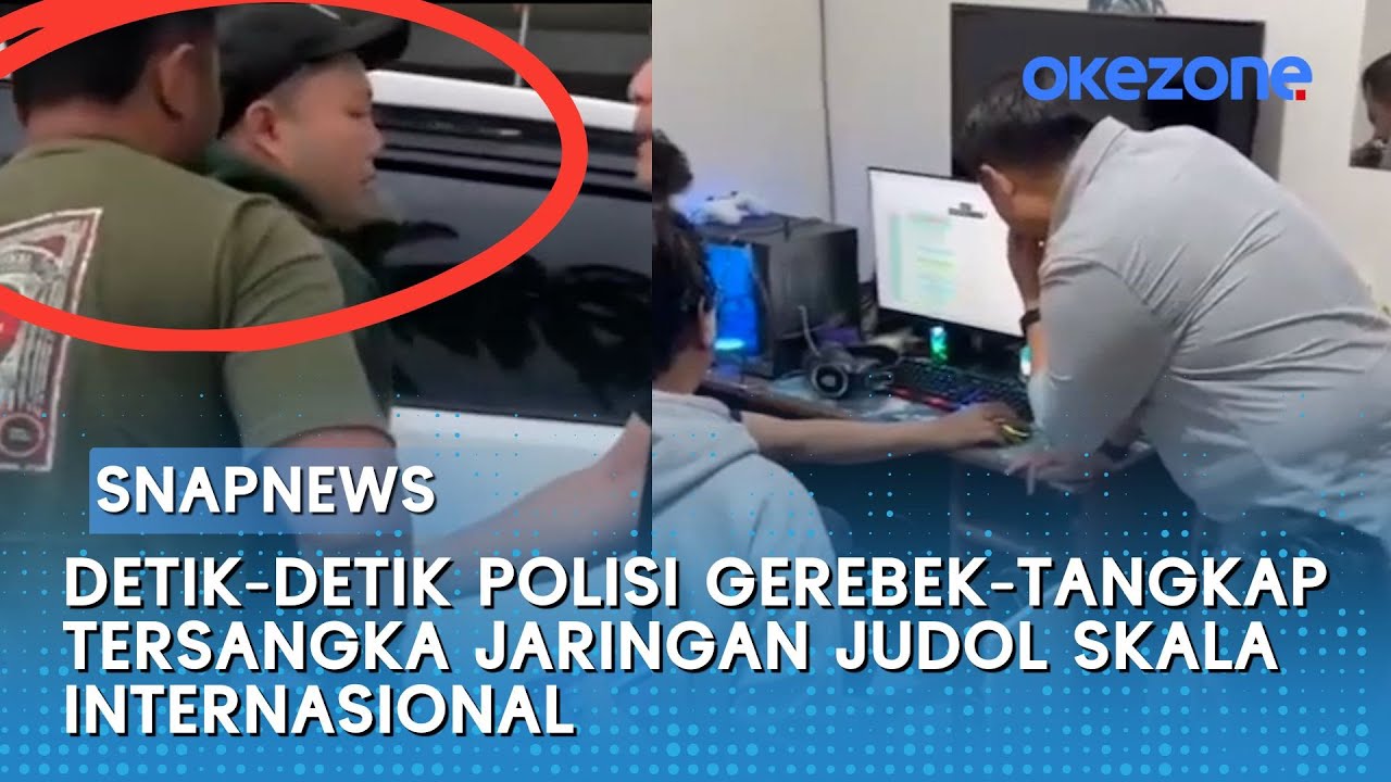 Detik-detik Polisi Gerebek-Tangkap Tersangka Jaringan Judol Skala Internasional | Snapnews