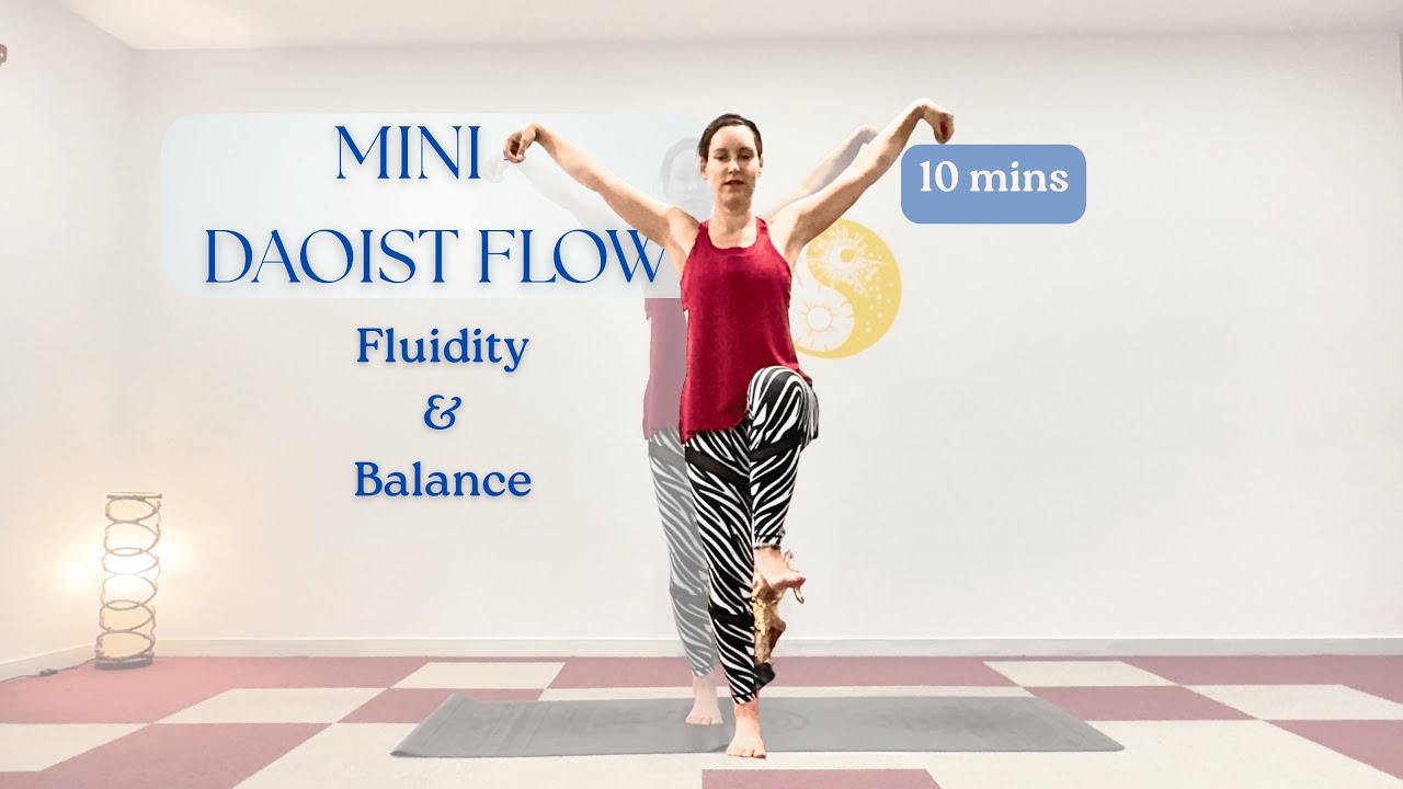 (10min) Daoist Flow – Water & Fire Balance | Qigong Yoga for Soft Strength