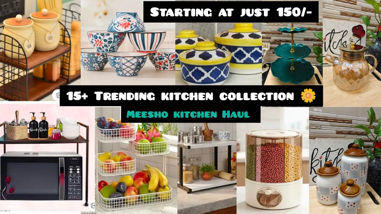 15+ *Lastest Kitchen Collection from MEESHO || MUST have Collection 🌼 Meesho kitchen Haul #kitchen 