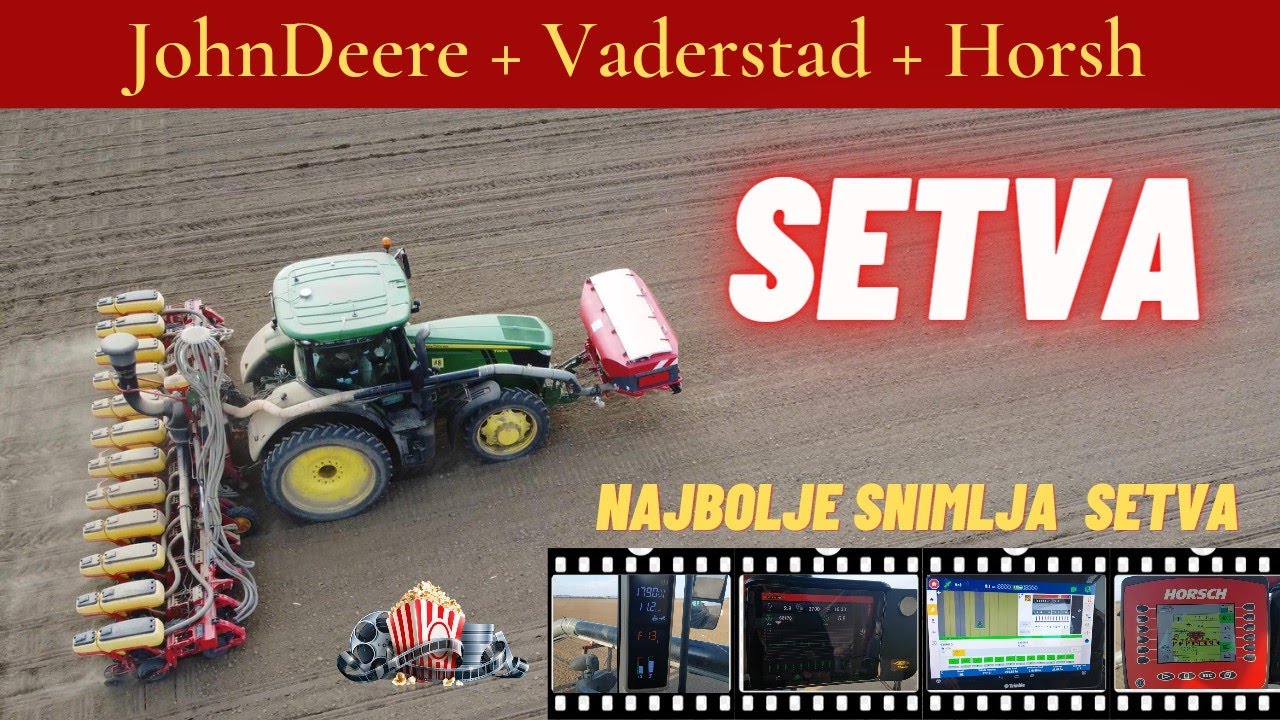 NAJBOLJE SNIMLJENA SETVA ! -- The best filmed seeding - #johndeere #vaderstad #horsh