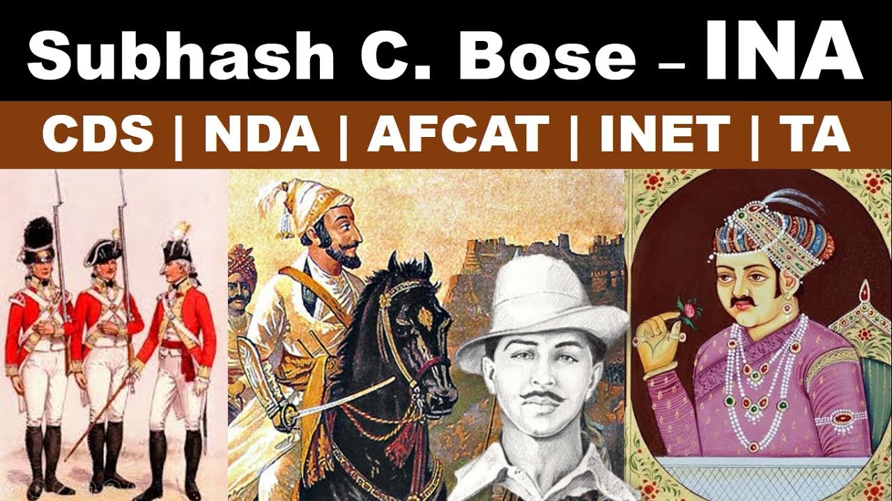 Subhash C. Bose - INA | CDS | INET | NDA | AFCAT | SSB | Modern History by Varshney