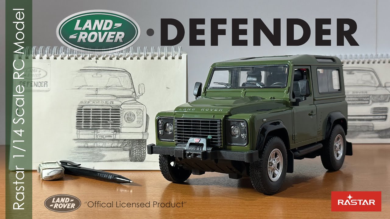 Rastar Land Rover Defender 1/14 Scale RC Model, Unboxing, Details, Test Drive