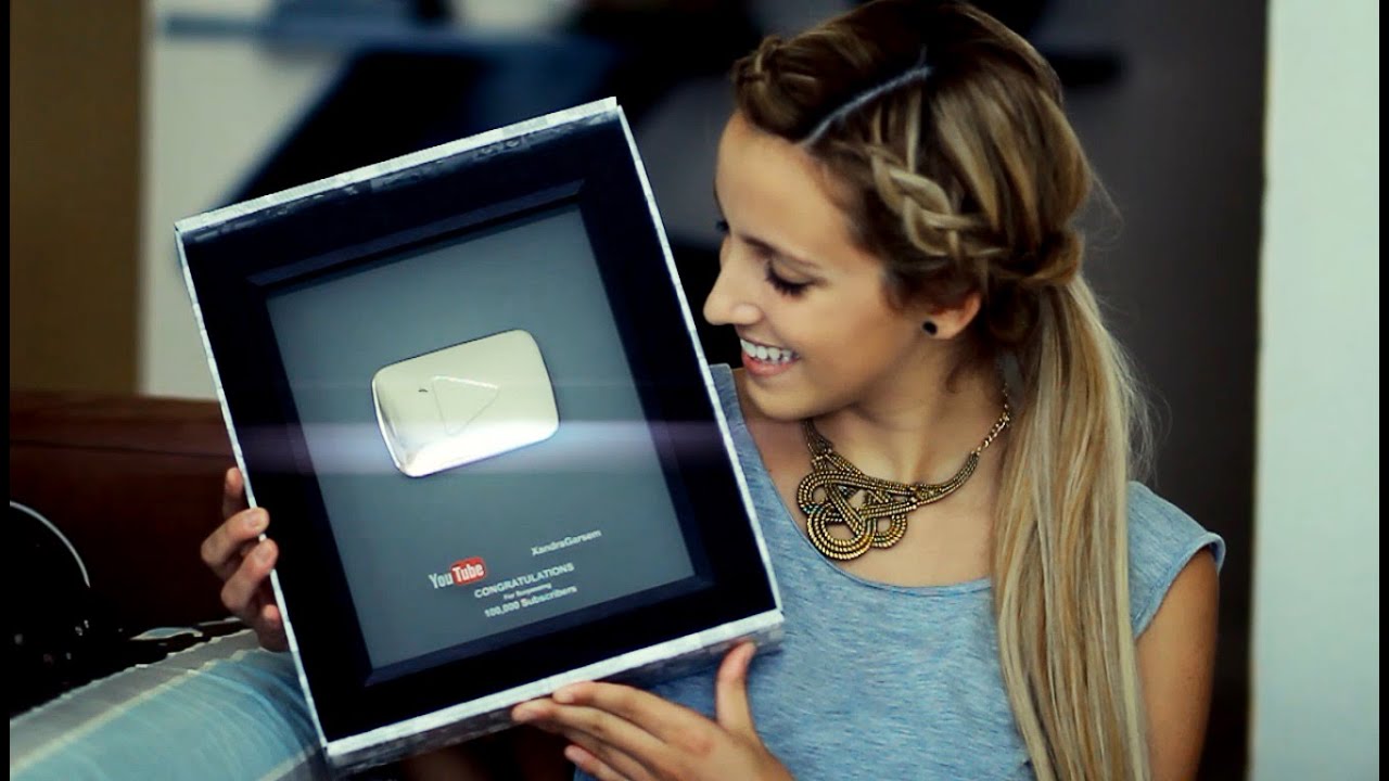 Con mi bot&oacute;n de plata + Nuevos v&iacute;deos&hearts; | Xandra Garsem