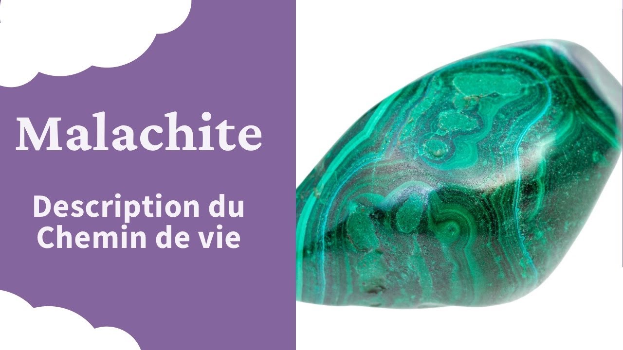 Malachite Bracelet Chemin de vie : Explication Signification Comment l' interpr&eacute;ter en Lithoth&eacute;rapie