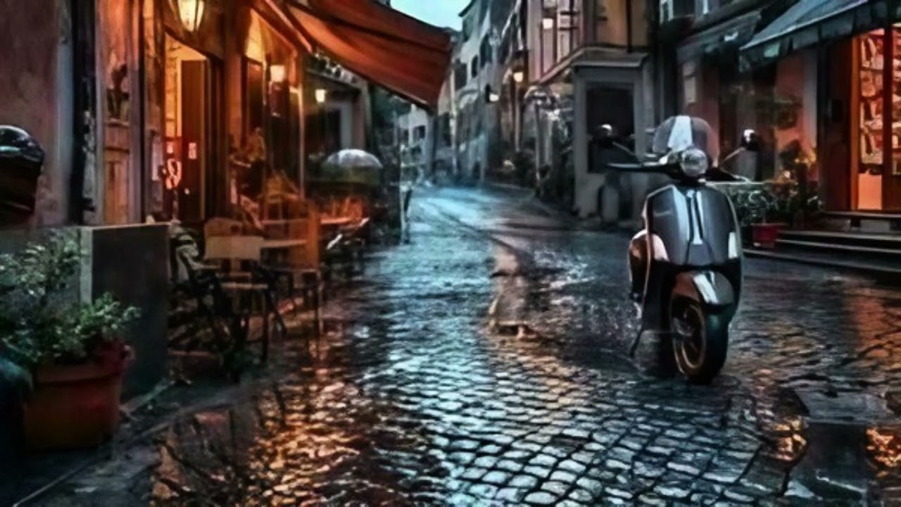 Calm music | Rain on Cobblestones, Lights Still Awake #deepsleep #sleepmusic #calmmusic #raindays