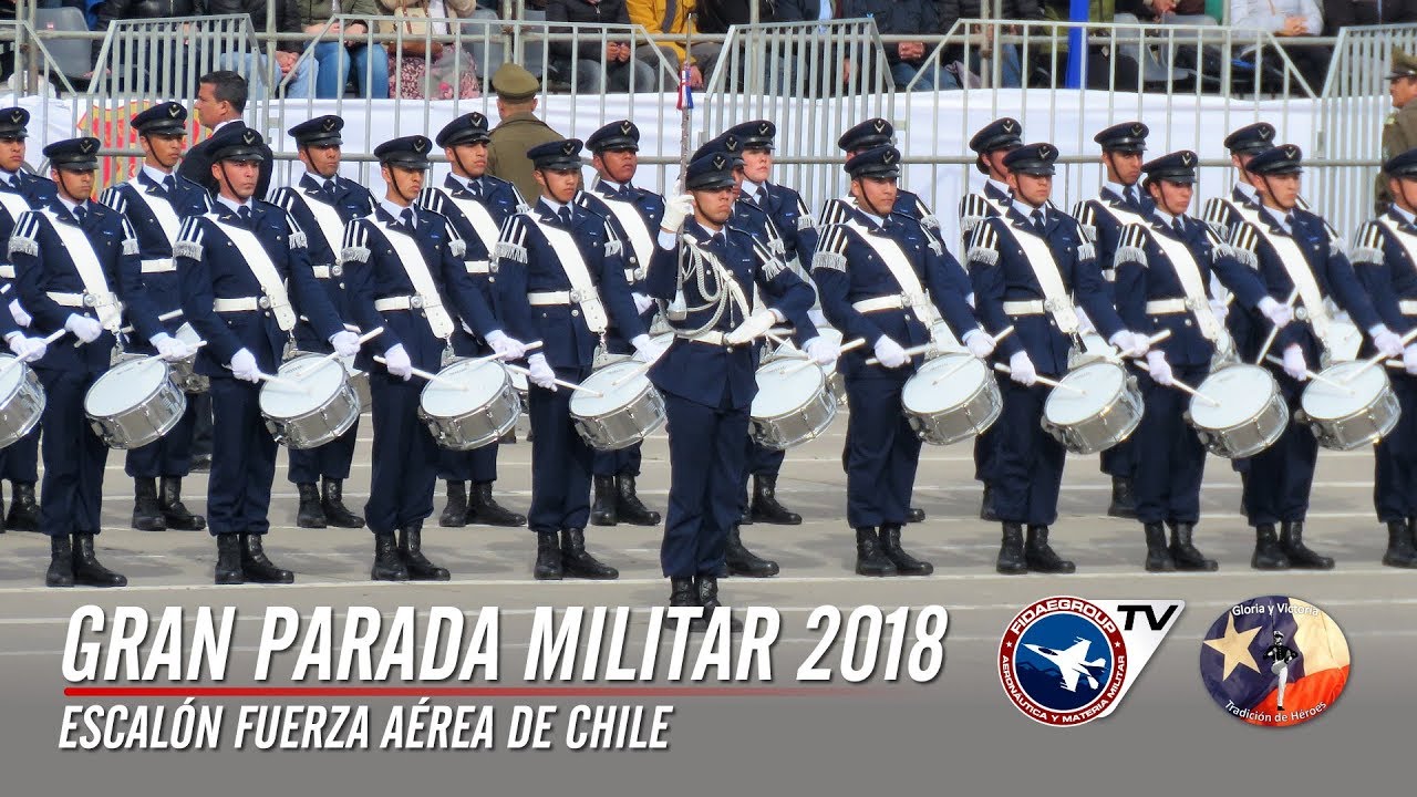Escal&oacute;n FACh, Gran Parada Militar Chile 2018 (C&aacute;maras Fidaegroup) 6 de 9 / Chilean Military Parade