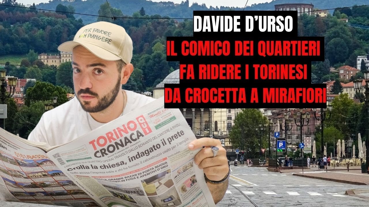 Davide D'Urso, il comico dei quartieri che fa ridere i torinesi da Crocetta a Mirafiori