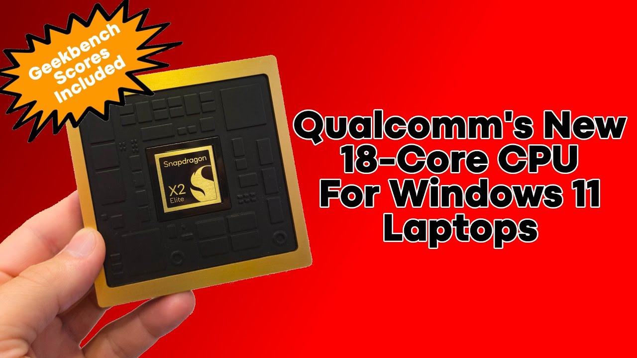 Snapdragon X2 Elite Extreme - 18 Oryon CPU Cores with a Geekbench Single Core Score of over 4000!