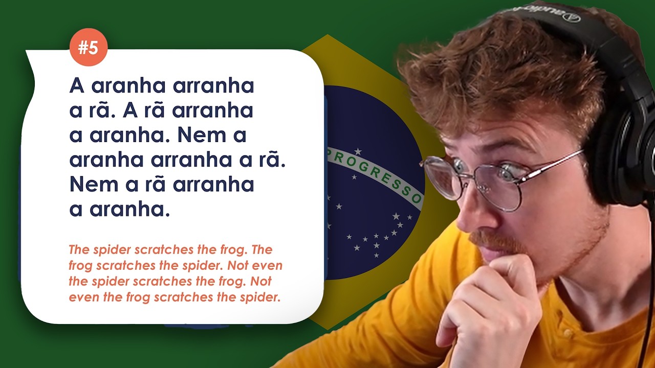 I Tried (and failed) To Learn INSANE Portuguese Tongue Twisters