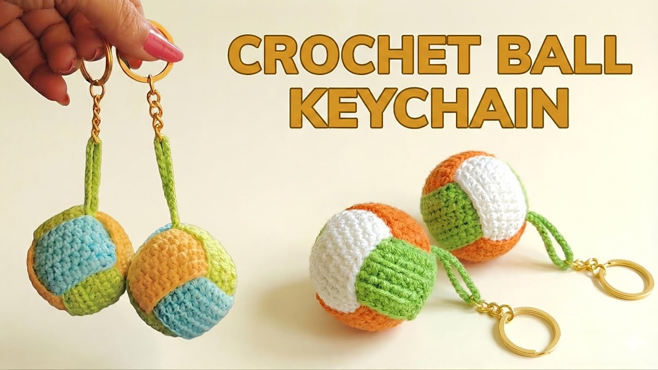 How to crochet a Ball keychain