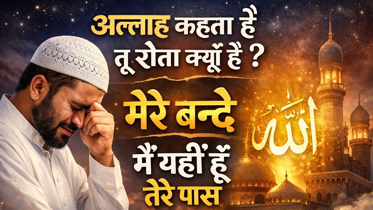 12/01/2026✅अल्लाह कहता है – तू रोता क्यों है? मेरे बन्दे, मैं यहीं हूँ तेरे पास 🤍