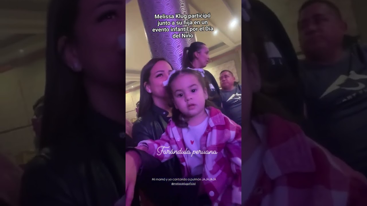 Melissa Klug particip&oacute; junto a su hija en un evento infantil por el D&iacute;a del Ni&ntilde;o
