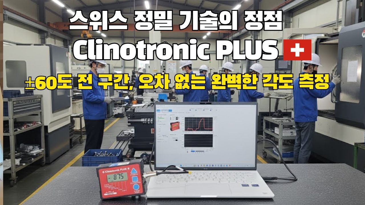 ±60도 전 영역 고정밀 측정 | 디지털 경사계 Clinotronic PLUS (클리노트로닉 플러스)