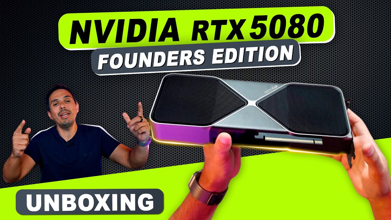 NVIDIA RTX 5080 Founders Edition. A Lenda Chegou! Unboxing 