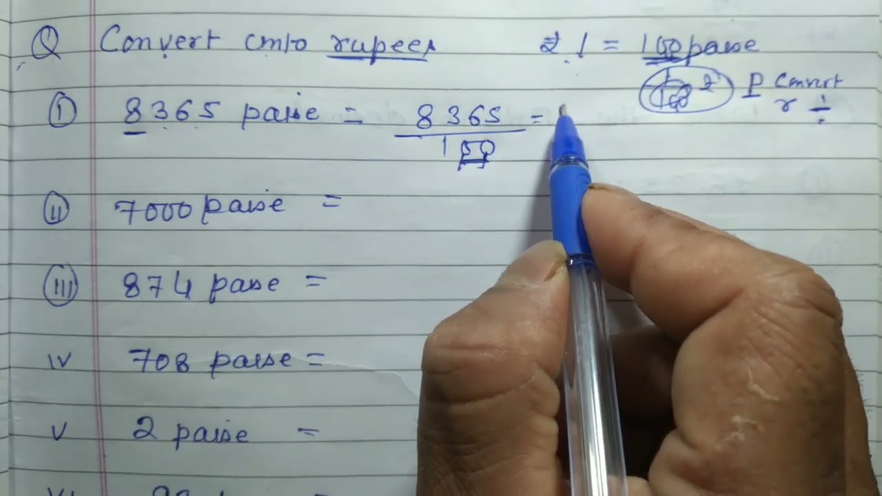 Convert into rupees