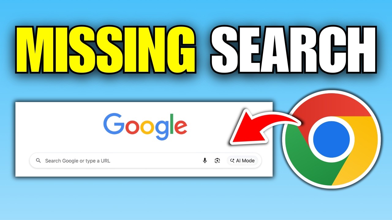How To Fix Chrome Not Showing Google Search Bar