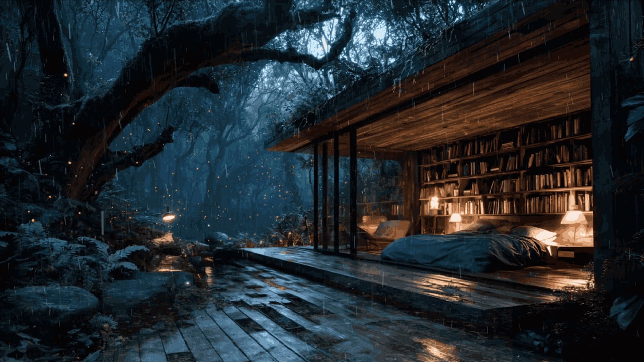 Soft Rain in the Deep Forest at Night 🌧️| Relax & Drift into Deep Sleep, Relaxation