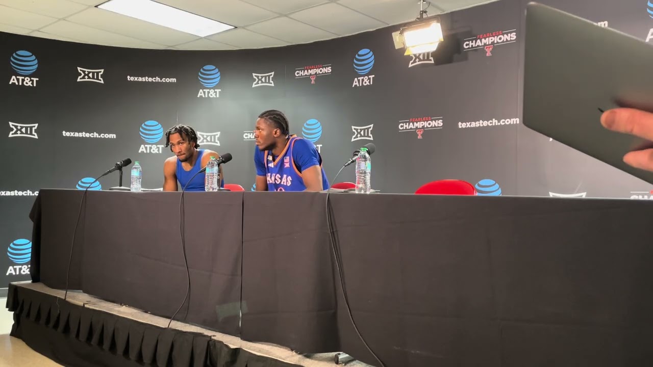 Darryn Peterson and Flory Bidunga postgame after Texas Tech