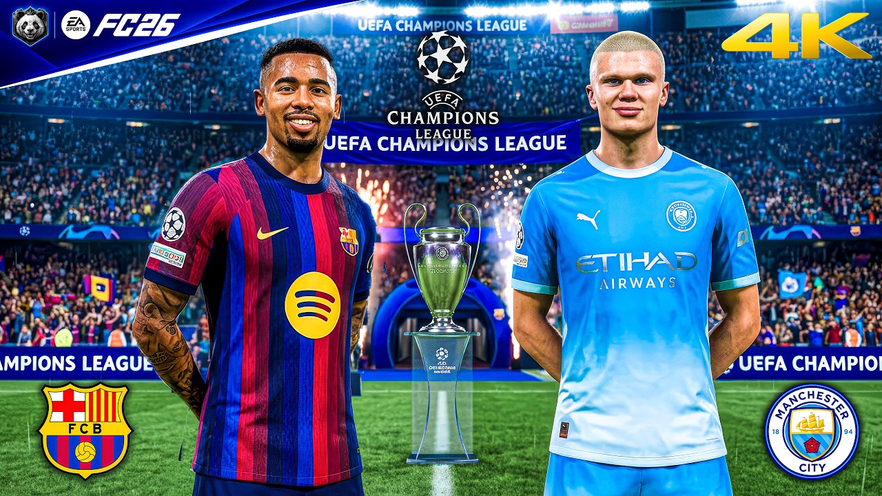 FC 26 &mdash; Барселона против Манчестер Сити &mdash; Лига чемпионов УЕФА: Полный матч | PC&trade; [4K60]