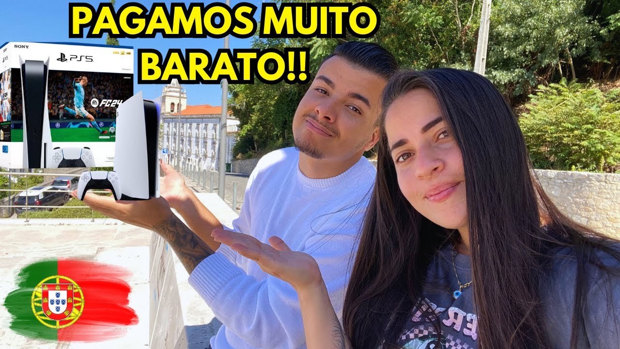FOMOS NO SHOPPING E COMPRAMOS UM PLAYSTATION 5 EM PORTUGAL 🇵🇹 | Unboxing de Ps5