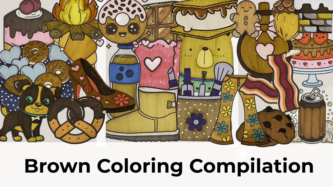 Brown Coloring Compilation for Relaxation and Stress Relief