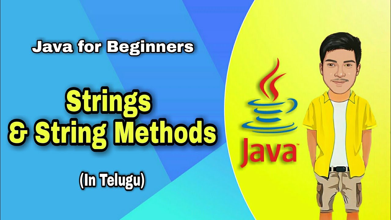 Strings in Java & String Methods in Java | Java Tutorials in Telugu
