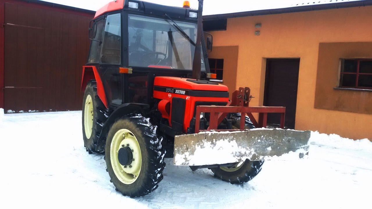 Zima 2017 |odśnieżanie|Zetor 3340|