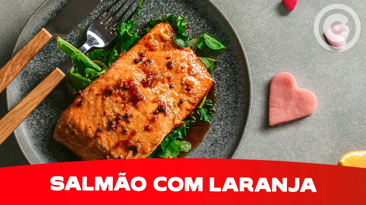 Salmão Caramelizado com Mel e Laranja  em 30 minutos