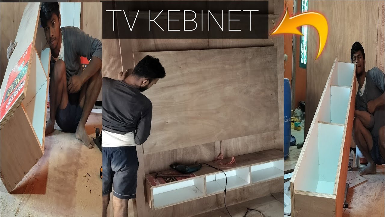 TV kebinet making  step by step || TV cabinet kaise banaen 2025 highlight