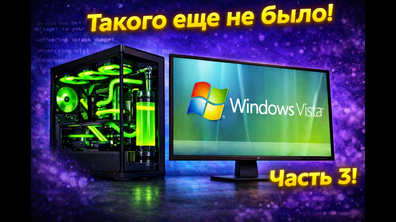 Установится ли Windows Vista на современный ПК в 2025? Часть 3! ТАКОГО ЕЩЕ НЕ БЫЛО