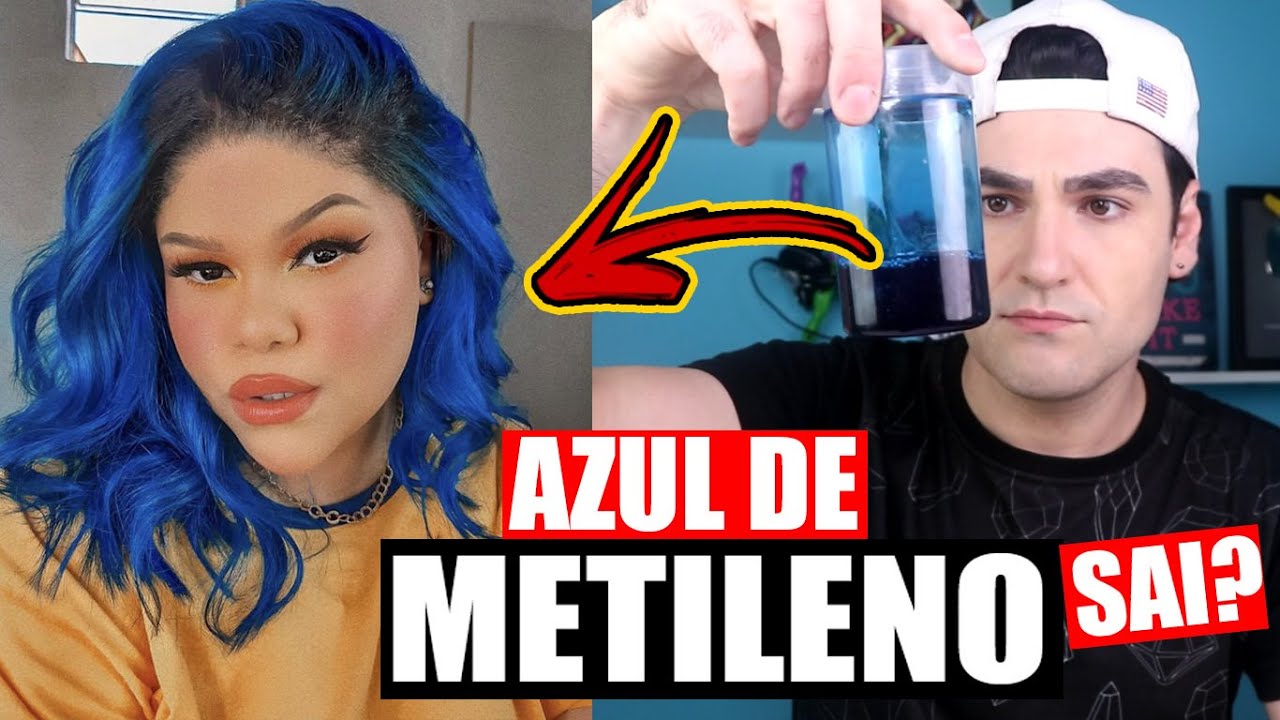 ELA DESCOLORIU E PASSOU AZUL DE METILENO 🔵 | FICOU LINDO, MAS SERÁ QUE SAI? FIZ O TESTE, VEM VER