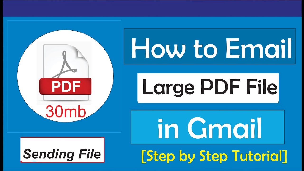 Как отправлять большие PDF-файлы по электронной почте в Gmail