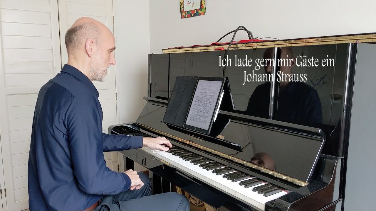 Ich lade gern mir Gäste ein - Chacun a son gout - Johann Strauss - karaoke - accompaniment