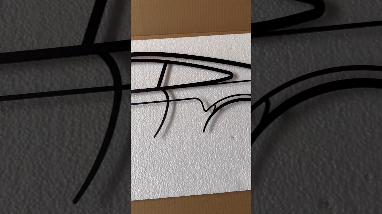 porsche 911 Metal Car Wall Art #asmr #unboxing #satisfied