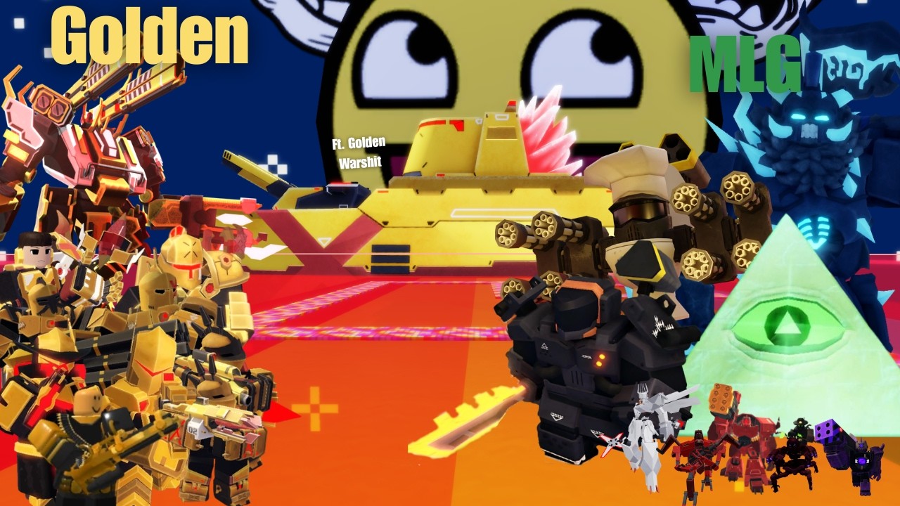 Solo MLG Mode with Only Golden Towers (Ft. Golden Warship) | TDX