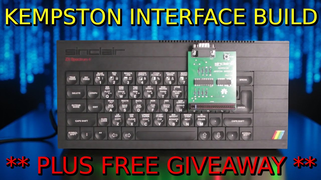 ZX Spectrum Plus.  Kempston Joystick interface build and free giveaway.  PT2