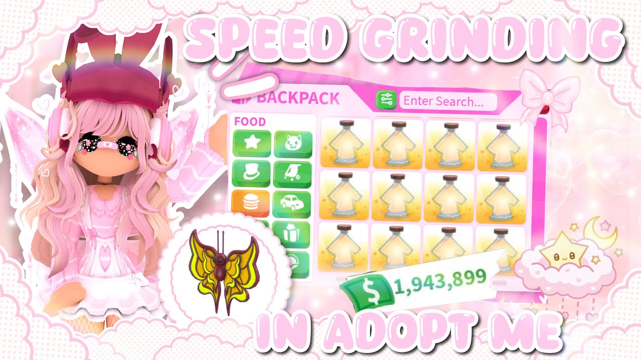 Speed Grinding In ADOPT ME! 😱2 HOUR Speed Grind! Aging Up AMBER BUTTERFLIES 🦚 | 💕BlossomBunnyBeb💕