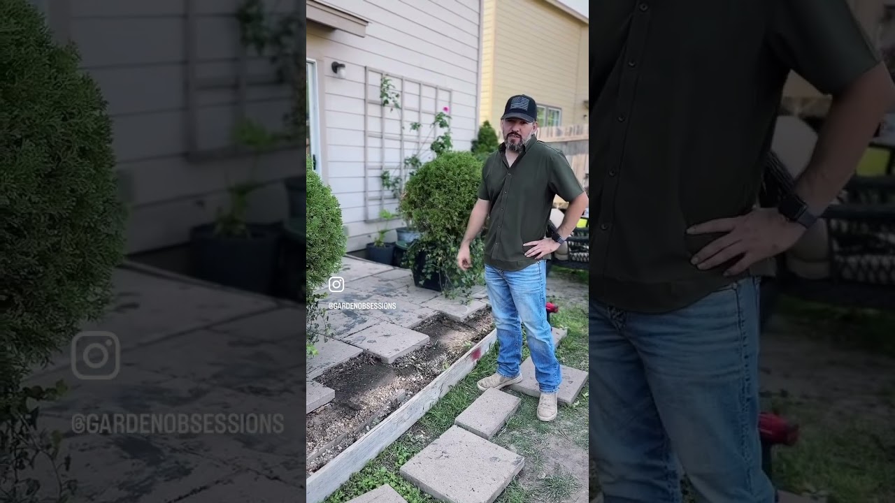 Saturday outdoor project #texasgardening #outdoorliving #homeimprovement #patio